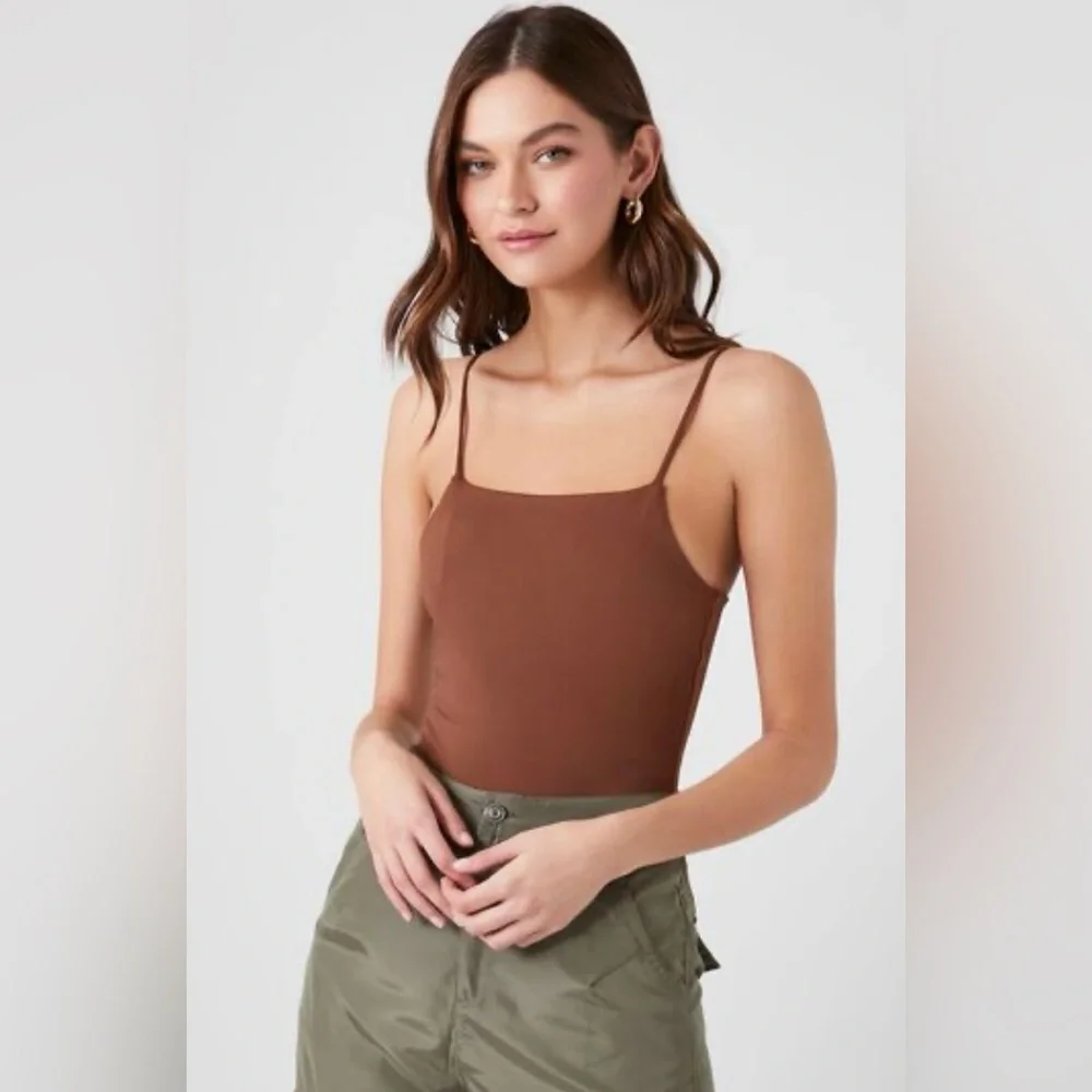 Forever 21 Contour Cami Bodysuit 🤎 - NWT - Picture 1 of 5
